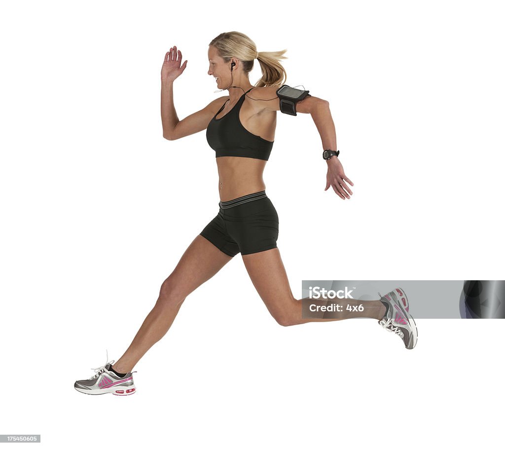 Female athlete running Running Stock Photo