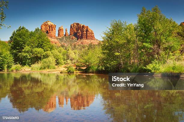 Cathedral Rocks Vortex Red Rock Crossing In Sedona Arizona Hz Stock Photo - Download Image Now