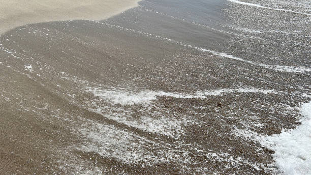 istock Waves crashing on the shore, beach. close up holiday background. 1754514633