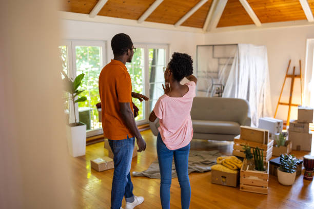 istock Couple in new home 1754518883