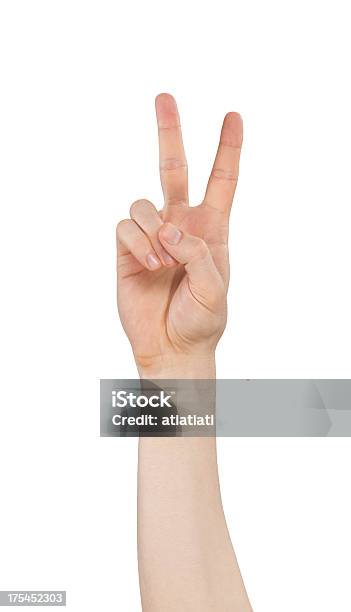 Number Two Stock Photo - Download Image Now - Peace Sign - Gesture, Symbols Of Peace, Success