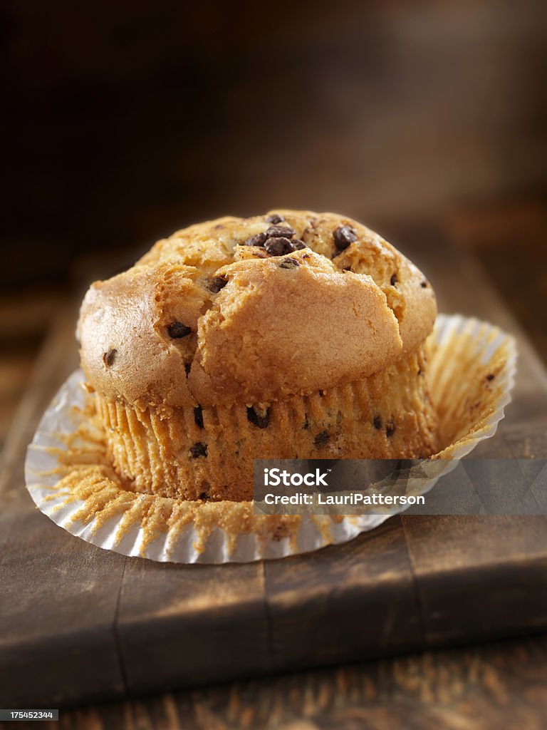 Chocolate Chip Muffin Chocolate Chip Muffin-Photographed on Hasselblad H3D2-39mb Camera Baked Pastry Item Stock Photo