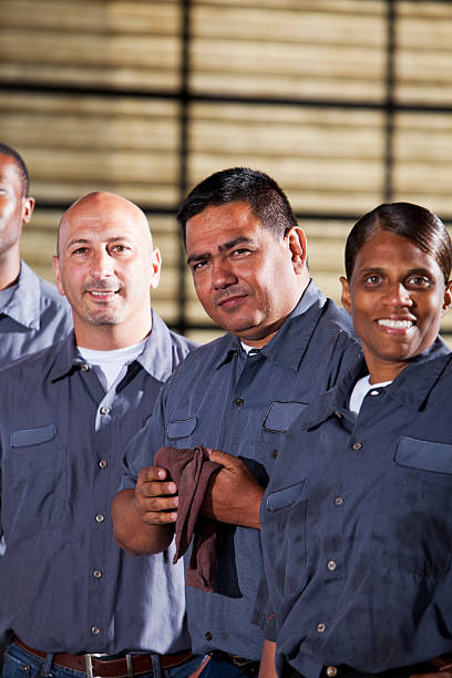 istock Team of mechanics 175452705