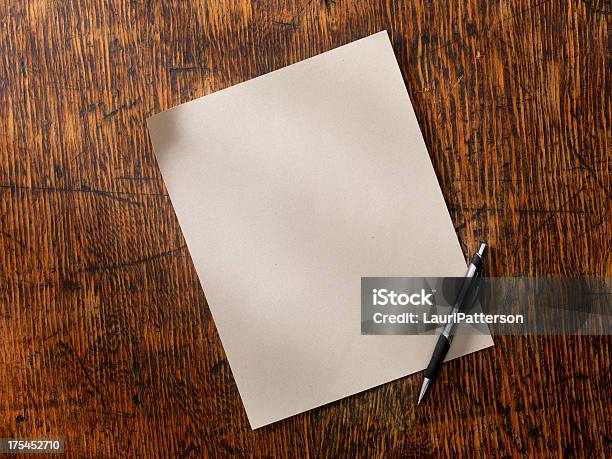 Blank Paper Stock Photo - Download Image Now - Letter - Document, Paper, Desk