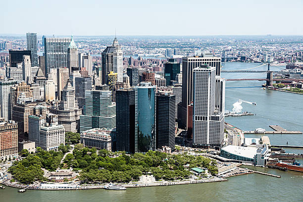 istock Lower Manhattan skyline financial district, New York 175452735