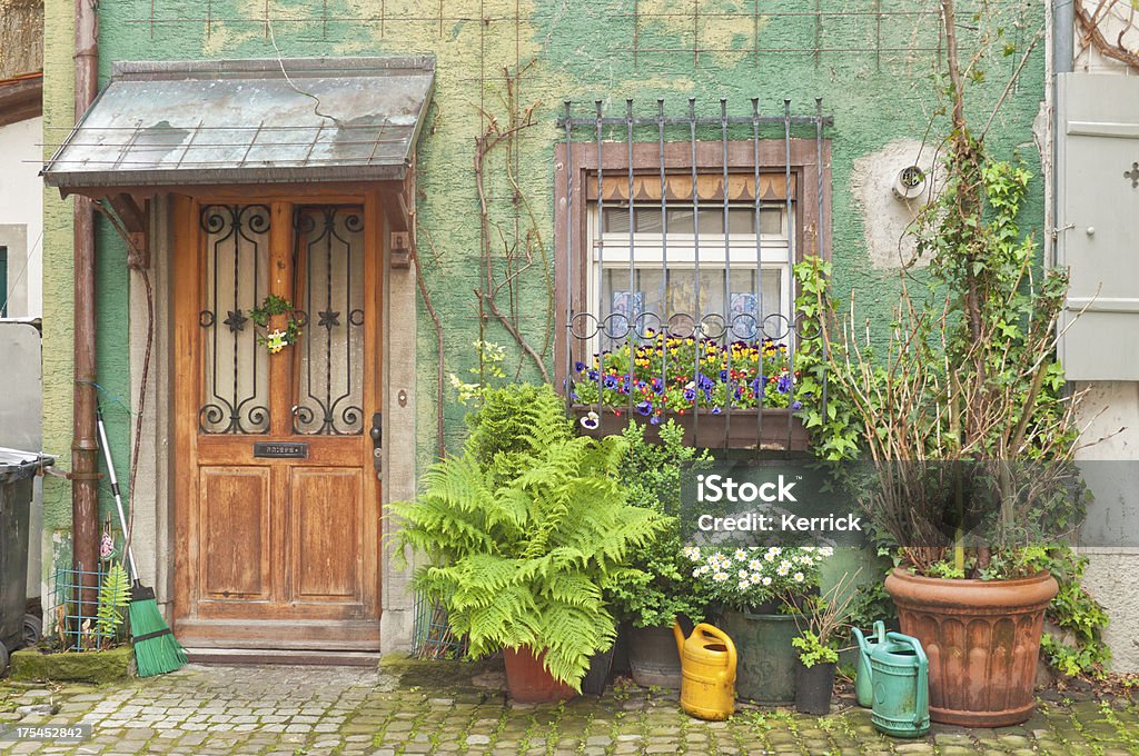 Kleine vorderen Garten in Deutschland - Lizenzfrei Hausgarten Stock-Foto