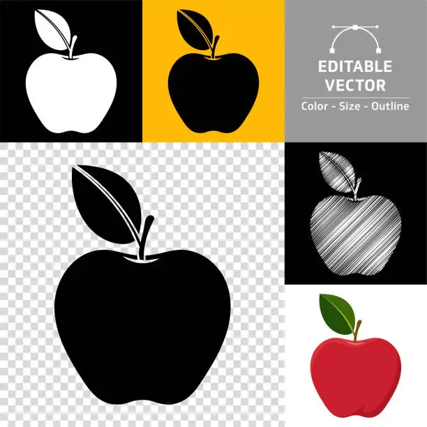 Vector illustration of Apple icon.