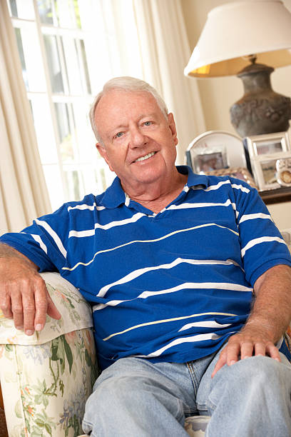 istock Happy Senior Man at Home 175452950