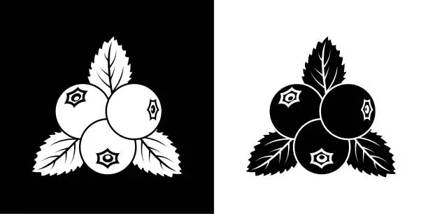 Vector illustration of Blackberry fruit icon.