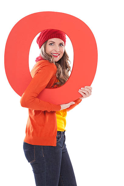 istock Woman holding number 0. 175453315