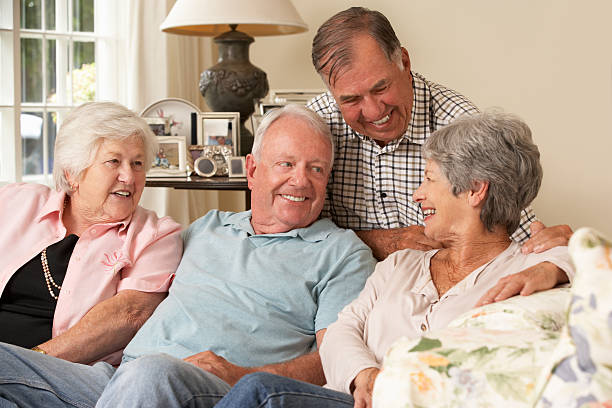 istock Retired Friends at Home 175453443
