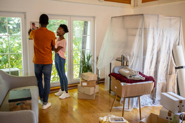 istock Couple arranging new home 1754541930