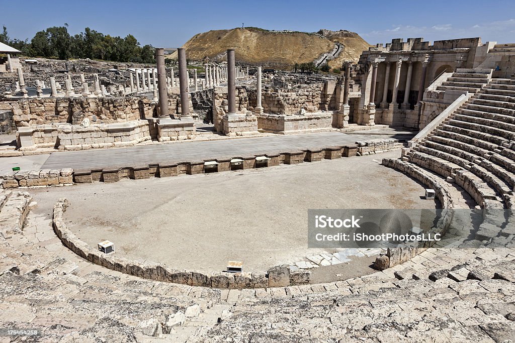 Бейт-Shean Национальный Парк - Стоковые фото Амфитеатр роялти-фри