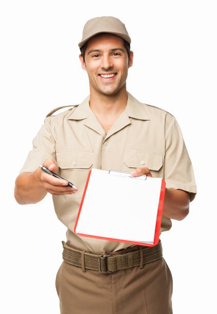 istock Deliveryman Asking For Your Signature - Isolated 175455236