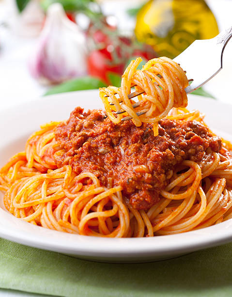 istock Spaghetti and meat sauce with no meatballs 175455329