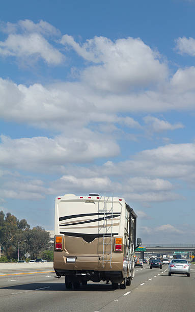 rv viaggio - irvine california california orange county traffic foto e immagini stock