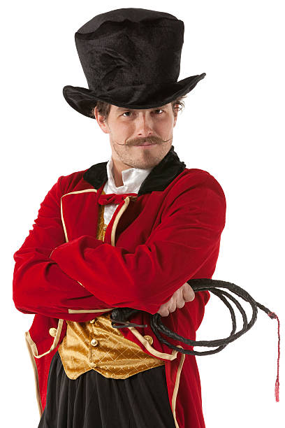 istock Ring master standing with his arms crossed 175455605