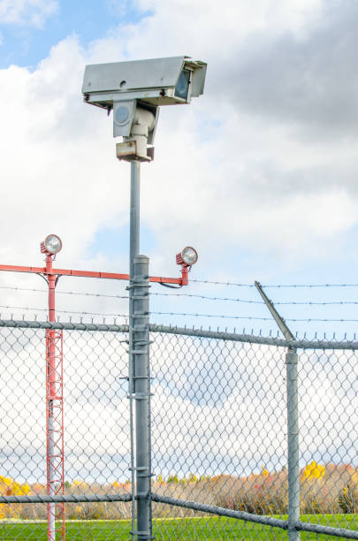 istock Surveillance camera at the airport 1754565713