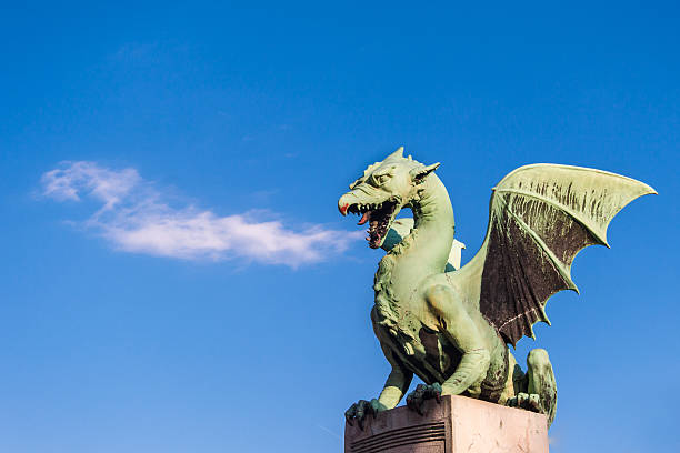 istock Famous Dragon bridge in Ljubljana 175457087