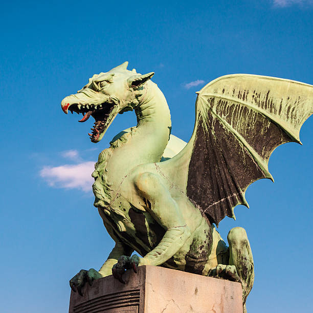 istock Famous Dragon bridge in Ljubljana 175457111