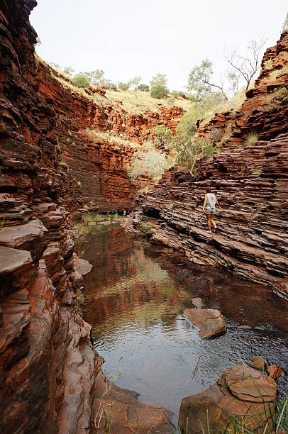 istock View down Hancock Gorge at Karijini National Park 175459301