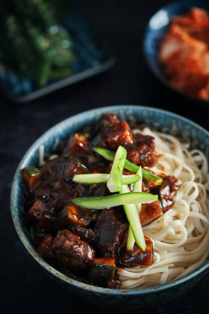 istock Jajangmyeon Korean Noodles in Black Bean Sauce 1754601541