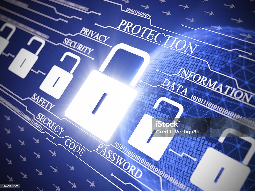 Cyber de segurança da Internet - Royalty-free Apresentação Digital Foto de stock