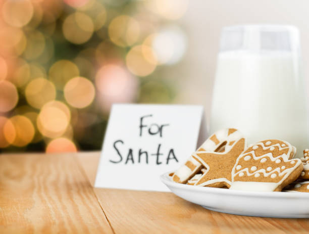 istock gingerbread cookies and milk for Santa Claus 1754613906