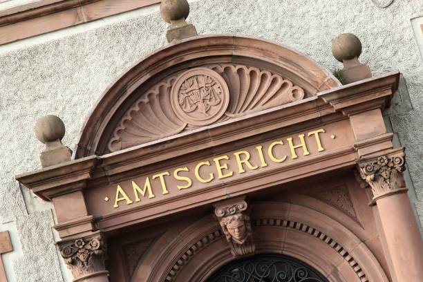 istock entrance of a German Amtsgericht (district court) 1754636665