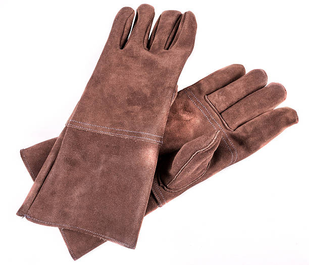 istock brown leather welders gloves 175465119