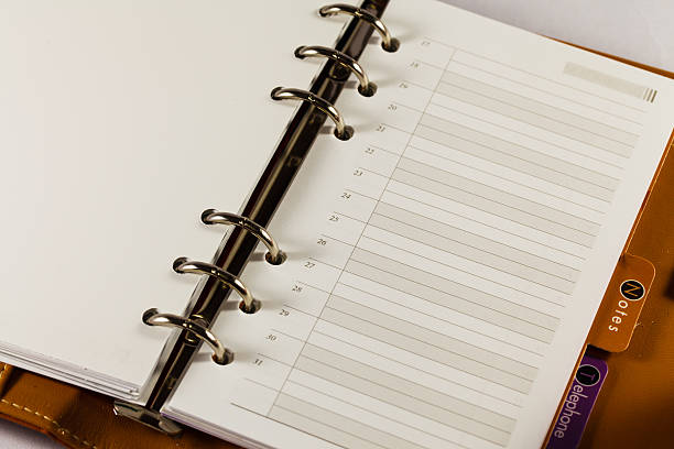istock Close up image of blank note book organizer 175466503