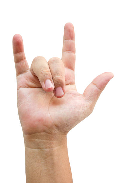 istock Love hand sign isolated on white. 175469413