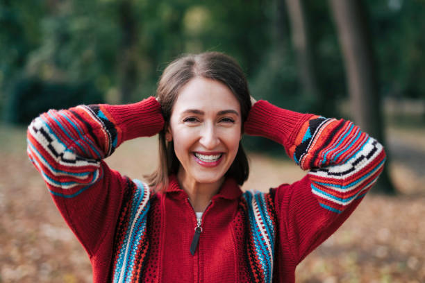 istock Beautiful woman in nature 1754725265