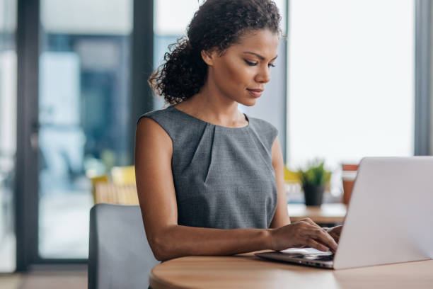 istock Business woman working in cafe 1754727592