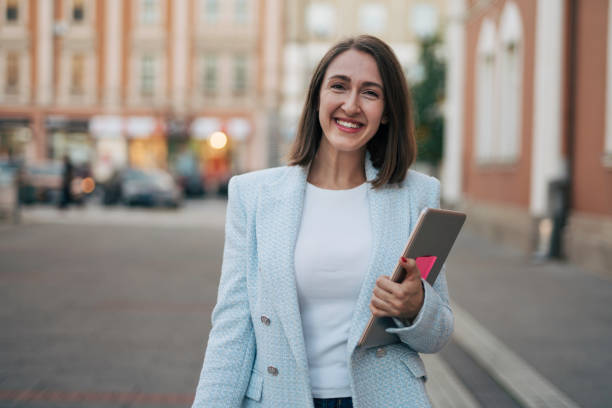 istock Young business woman on a break 1754732378