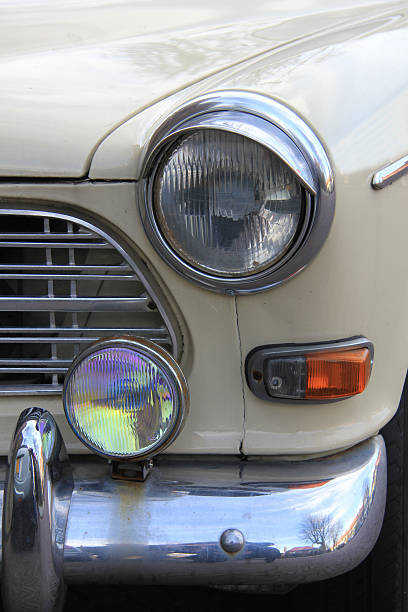 istock Detail of a vintage car front 175475756