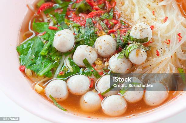 Spicy Noodle With Fish Ball Stock Photo - Download Image Now - Animal Digestive System, Animal Internal Organ, Animal Liver