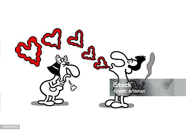 Ilustración de Amor Para Fumadores y más Vectores Libres de Derechos de Abstracto - Abstracto, Actuación - Representación, Adicción