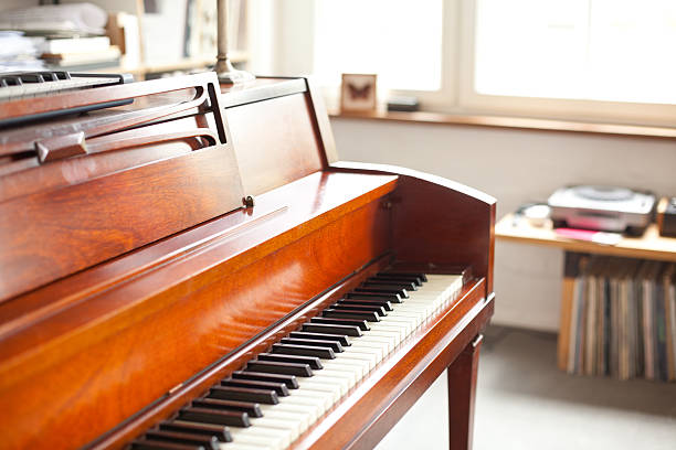 istock Wooden piano in apartment 175479110