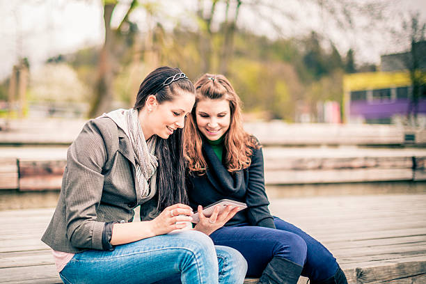 istock Best friends online with digital tablets 175479258
