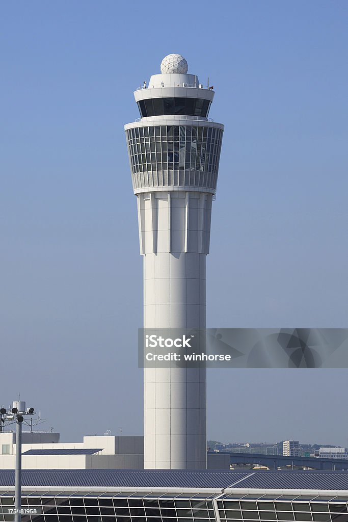 航空交通管制 - 航空管制塔のロイヤリティフリーストックフォト