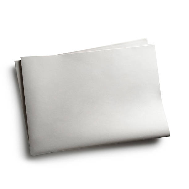 istock Blank newspaper with no words on white background  175482130