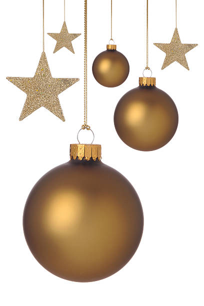 istock Gold Baubles And Stars 175482334