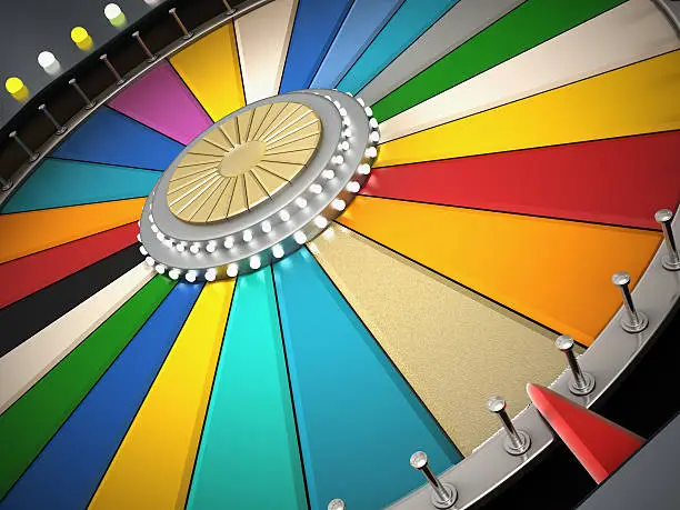 "Prize wheel with empty slices. Suitable for adding your own text, numbers.Similar images:"