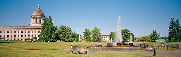 istock Washington State Capitol and Fountain July 2012 175482864