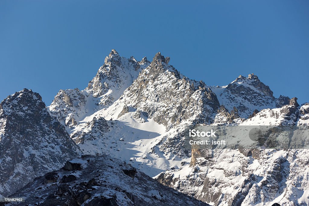 Kanchenjunga.  Everest obwodu.  Nepal motywów - Zbiór zdjęć royalty-free (Ama Dablam)