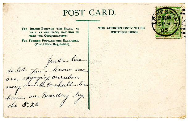 postkarte von lowestoft, suffolk, 1905 - 1905 stock-fotos und bilder