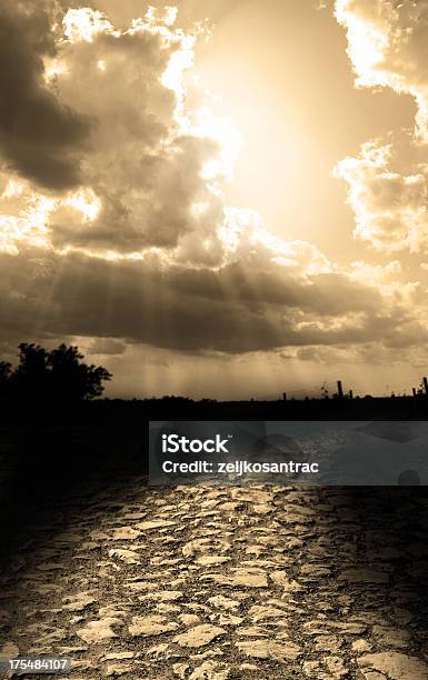 Rocky Road Stock Photo - Download Image Now - Backgrounds, Beauty In Nature, Cloud - Sky