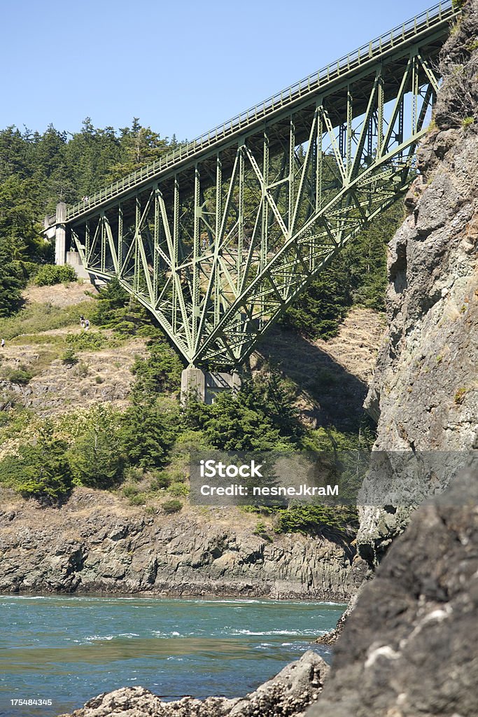 Deception Проходят Мост - Стоковые фото Deception Pass роялти-фри