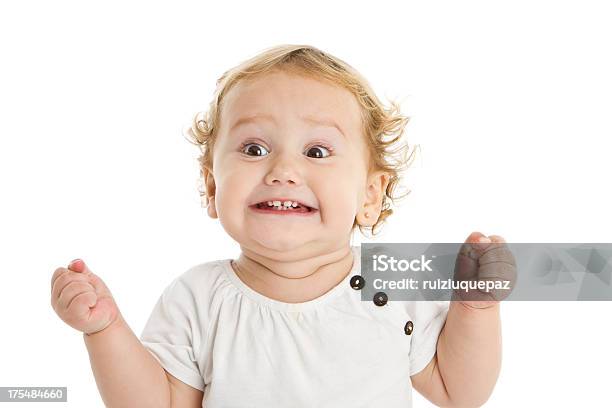 Adorable Expressive Little Girl Stock Photo - Download Image Now - Ecstatic, Excitement, Humor